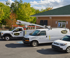 image of a delivery company's wrapped fleet van