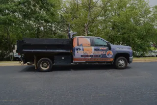 image of a wrapped cutaway truck from Outdoor Influence Design