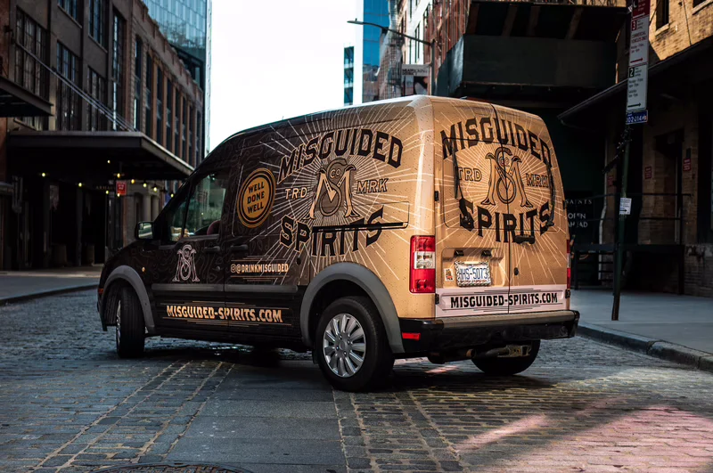Misguided Spirits vehicle wrap